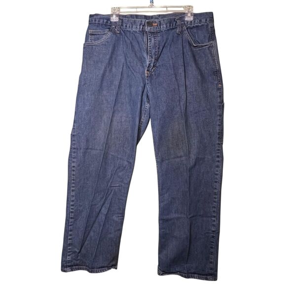 Crude Jeans Mens 36x32 Blue Denim Genesis Flame Resistant FR CAT 2 NFPA 2112 - Picture 9 of 9